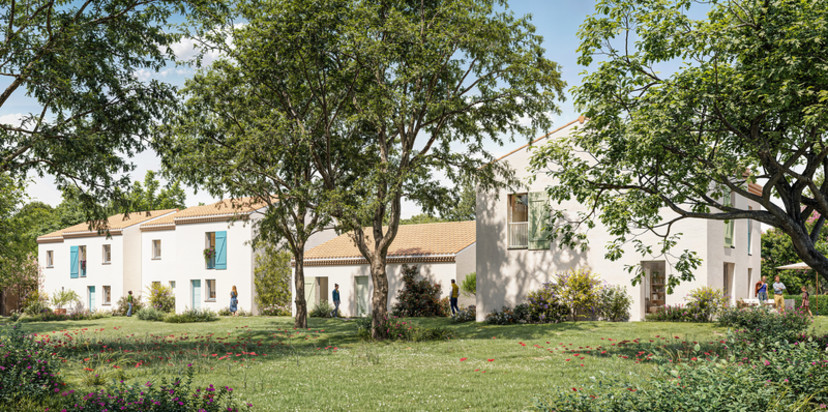 Programme neuf LES JARDINS D'AURIANE - maisons à ST PALAIS SUR MER